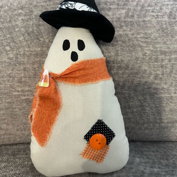 Trio of Handmade Halloween Candy Decorative Ghost, Candy Corn,  Patchwork Candy - Picture 2 of 11